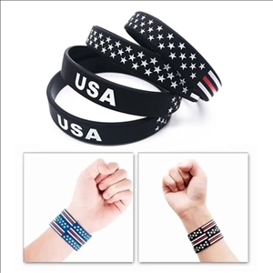 Independence Day Rubber Bracelet